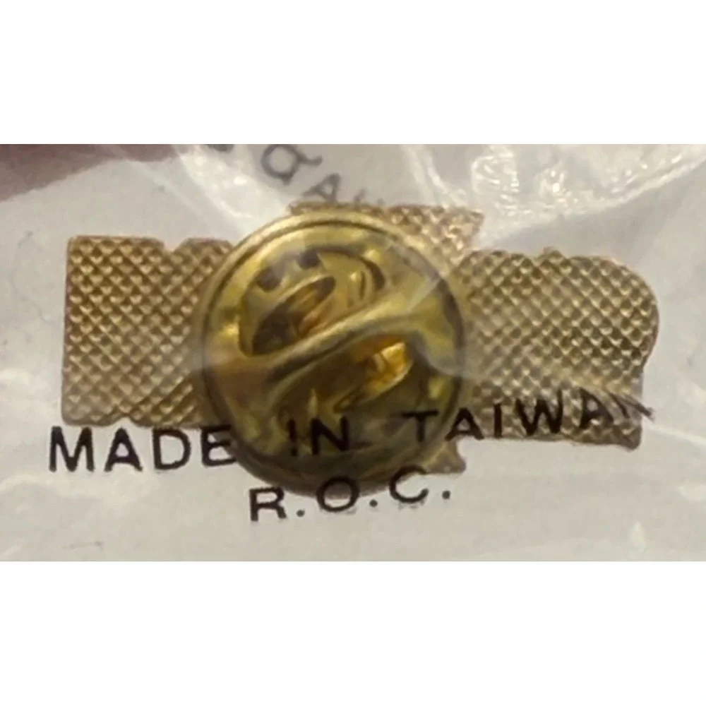 Vintage NEXUS Lapel Pin Enamel Gold Tone Sealed in Original Wrapper